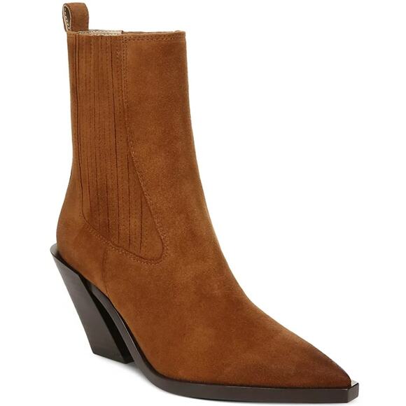 Sam Edelman Women's Mandey Western Chelsea Booties - Cowboy-Inspired Style - Picture 12 of 12